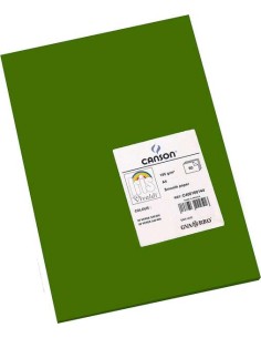 Paquet de 50 feuilles Canson Guarro Iris A4, 185 g - 21 x 29,7 cm - Vert Safari