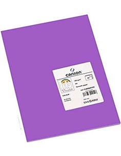Paquet de 50 feuilles Canson Guarro Iris A4 185 g - 21 x 29,7 cm - Couleur violette