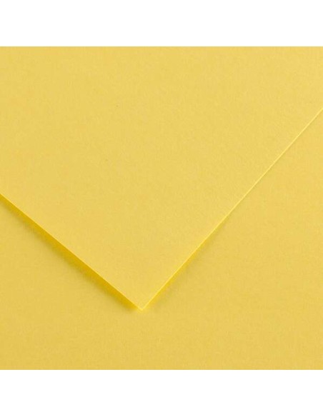 Lot de 25 papiers cartonnés Canson Guarro Iris 185 g - 50 x 65 cm - Jaune citron
