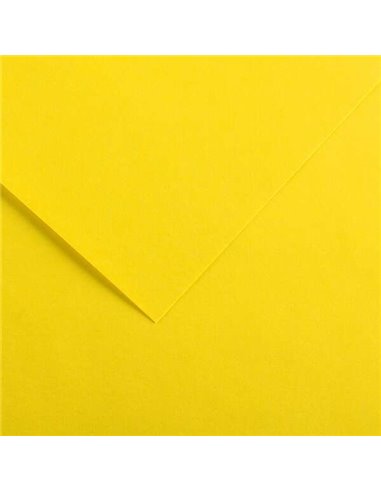 Paquet de 25 papiers cartonnés Canson Guarro Iris, 185 g - 50 x 65 cm - Jaune canari