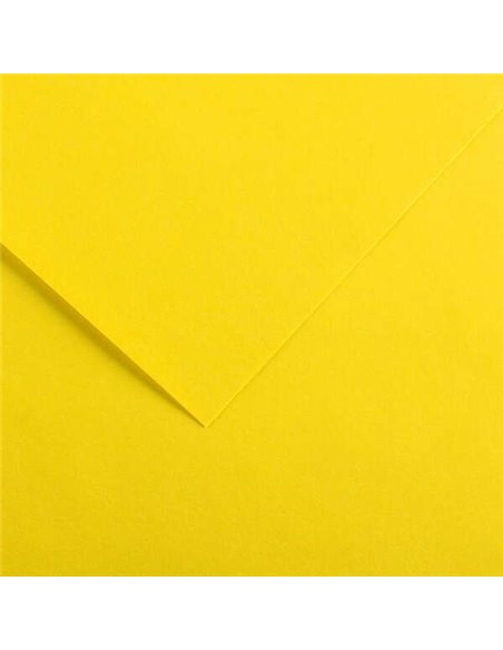 Paquet de 25 papiers cartonnés Canson Guarro Iris, 185 g - 50 x 65 cm - Jaune canari