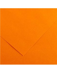 Paquet de 25 papiers cartonnés Canson Guarro Iris, 185 g - 50 x 65 cm - Couleur mandarine