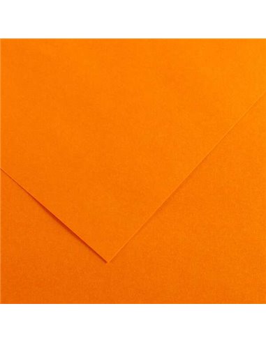 Paquet de 25 papiers cartonnés Canson Guarro Iris, 185 g - 50 x 65 cm - Couleur mandarine