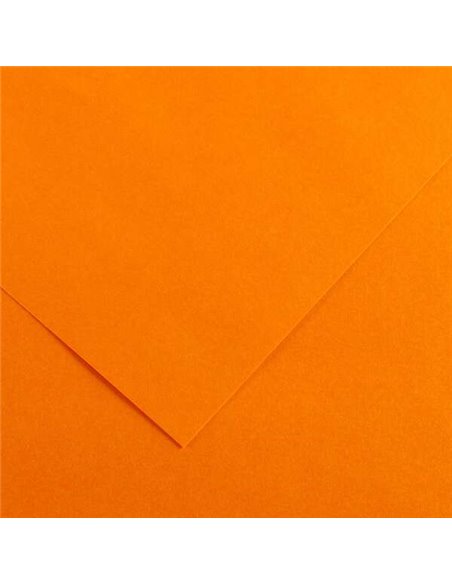Paquet de 25 papiers cartonnés Canson Guarro Iris, 185 g - 50 x 65 cm - Couleur mandarine
