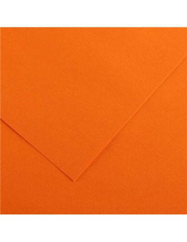 Paquet de 25 papiers cartonnés Canson Guarro Iris, 185 g - 50 x 65 cm - Orange