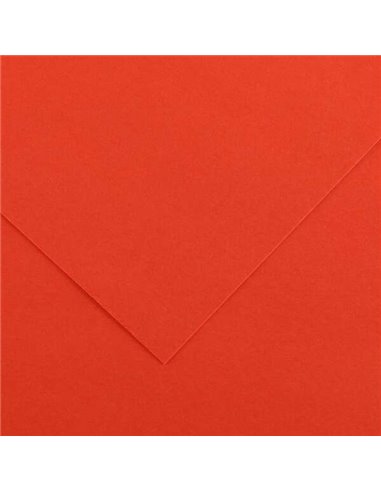 Paquet de 25 papiers cartonnés Canson Guarro Iris, 185 g - 50 x 65 cm - Couleur tomate
