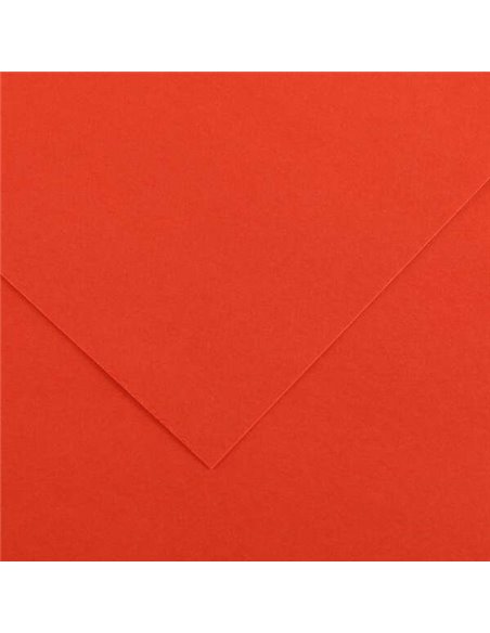 Paquet de 25 papiers cartonnés Canson Guarro Iris, 185 g - 50 x 65 cm - Couleur tomate