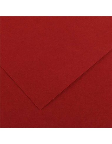 Lot de 25 papiers cartonnés Canson Guarro Iris, 185 g - 50 x 65 cm - Couleur grenat