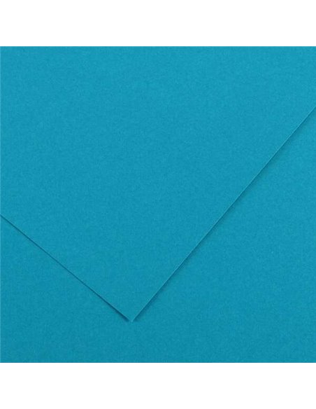 Paquet de 25 papiers cartonnés Canson Guarro Iris, 185 g - 50 x 65 cm - Bleu Maldives