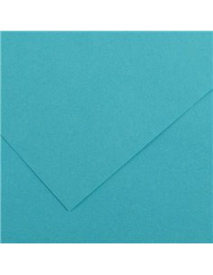 Paquet de 25 papiers cartonnés Canson Guarro Iris 185 g - 50 x 65 cm - Bleu turquoise