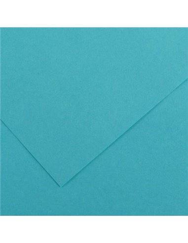 Paquet de 25 papiers cartonnés Canson Guarro Iris 185 g - 50 x 65 cm - Bleu turquoise
