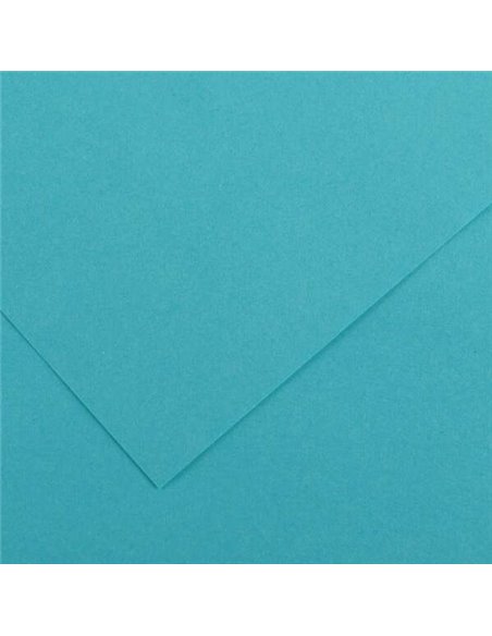 Paquet de 25 papiers cartonnés Canson Guarro Iris 185 g - 50 x 65 cm - Bleu turquoise