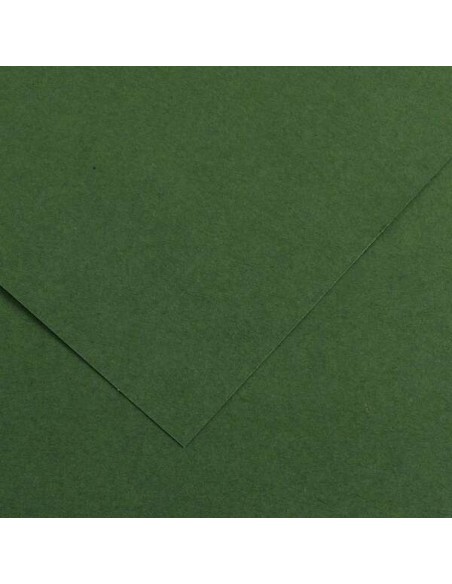 Lot de 25 papiers cartonnés Canson Guarro Iris 185 g - 50 x 65 cm - Couleur Vert Amazone
