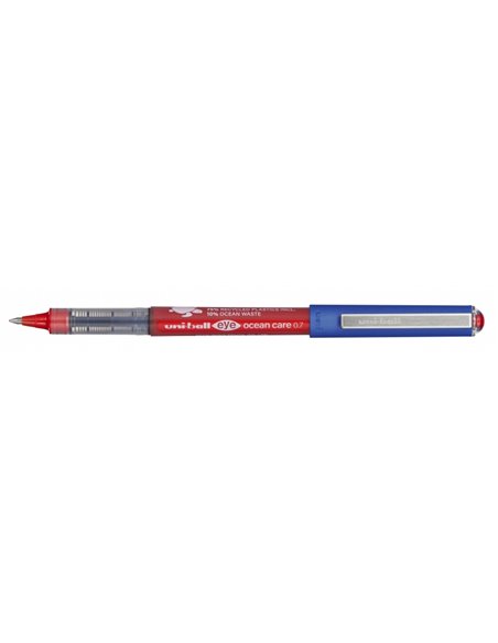 Stylo à encre liquide Uni-ball Eye Ocean Care UB-157ROP - Pointe à bille 0,7 mm - Course 0,5 mm - Encre résistante à l'eau et à 