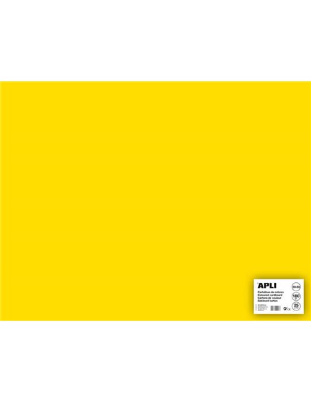Carton jaune Apli 50 x 65 cm 170 g 25 feuilles