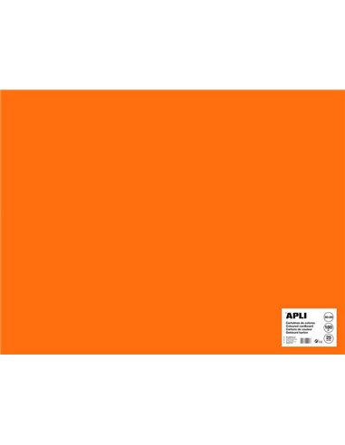 Carton Apli Orange 50 x 65 cm 170 g 25 feuilles