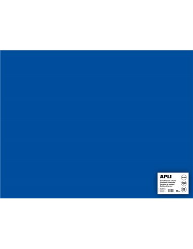 Papier cartonné Apli bleu foncé 50 x 65 cm 170 g 25 feuilles