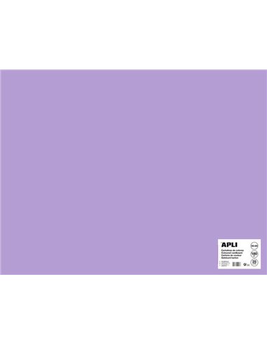Carton Apli Violet 50 x 65 cm 170 g 25 feuilles
