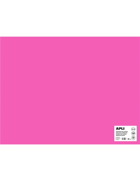 Carton Apli Fuchsia 50 x 65 cm 170 g 25 feuilles