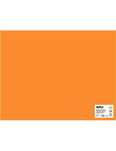 Carton Apli orange fluo 50 x 65 cm 170 g 25 feuilles