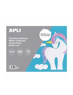 Bloc de carton Apli - 170 g/m² - 10 feuilles - Idéal pour travaux manuels, lettrage, scrapbooking, origami - Sans acide - Usage 