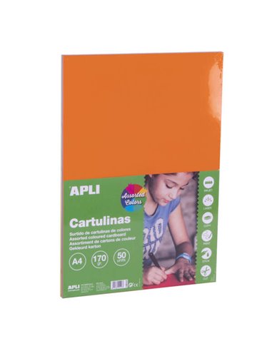 Assortiment de cartons Apli Intense A4 170 g 50 feuilles