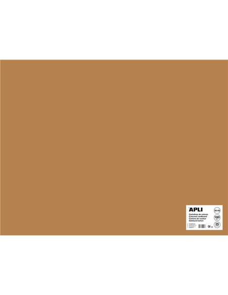 Carton noisette Apli 50 x 65 mm 170 g 25 feuilles