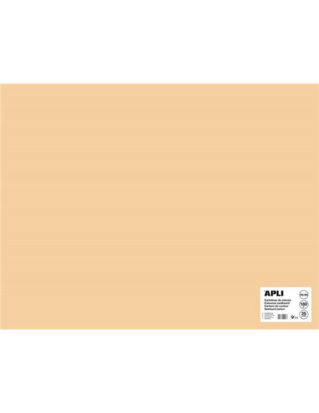 Carton Apli Saumon 50 x 65 mm 170 g 25 feuilles