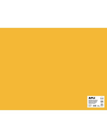Papier cartonné Apli Gold jaune 50 x 65 mm 170 g 25 feuilles