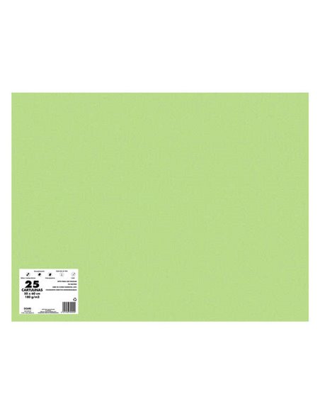 Lot de 25 cartons Dohe 180 g/m² - Format 50 x 65 cm - pH neutre - Sans chlore élémentaire - Colorants biodégradables - Vert Mond
