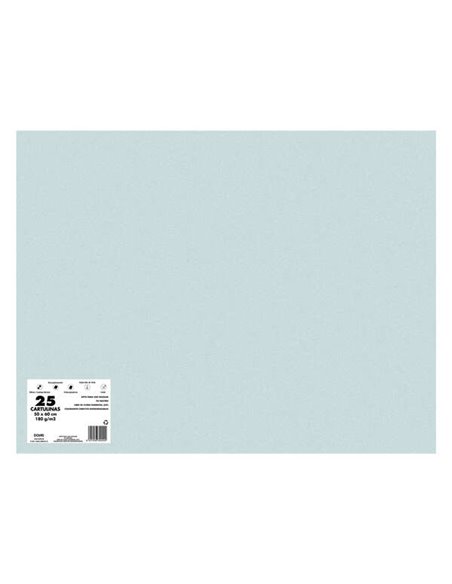 Lot de 25 cartons Dohe 180 g/m², 50 x 65 cm - pH neutre - Sans chlore élémentaire - Colorants biodégradables - Couleur granit