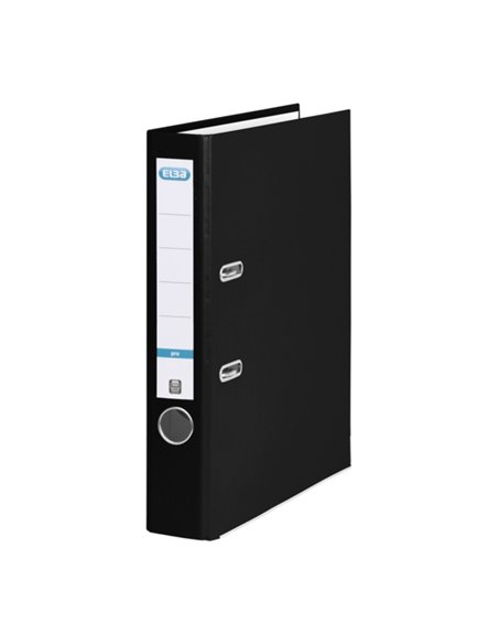 Chemise à levier Elba Rado, format folio, largeur 50 mm, doublure plastifiée, intérieur papier, noir