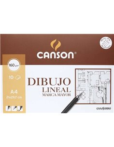 Minipack Canson Guarro de 10 feuilles - Grande marque - 21 x 29,7 - 160 g - Blanc