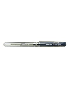 Stylo roller à encre gel Uni-ball Signo Broad UM-153 - Pointe 1 mm - Style stylo plume - Grip caoutchouc - Bleu foncé