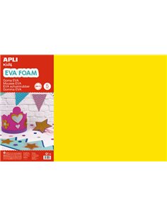 Apli Goma Eva Jaune 600x400 - 5 feuilles larges et flexibles