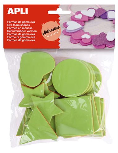 Apli Formas Goma Eva Multilayer 25 U - Matériau de haute qualité - Multicolore - Facile à découper et à coller