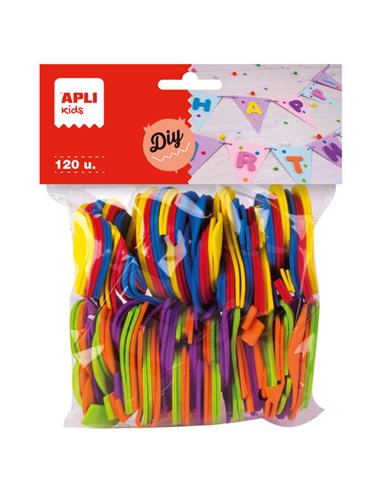 Apli Formas Goma Eva Numbers 120 U - Matériau souple et flexible - Facile à découper et à coller - Idéal pour l'artisanat et la 