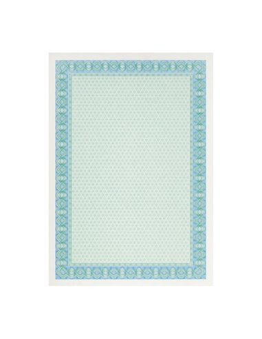 Pack Apli de 70 feuilles de papier certifié - Motif hélicoptère sur le cadre - 115 g - Idéal pour certificats et diplômes - Comp