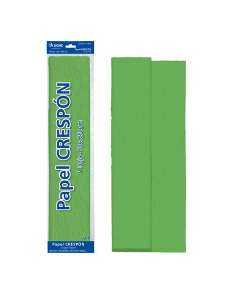 Papier crépon Dohe 30 g - 60 % crêpé - Idéal pour loisirs créatifs et décoration - Feuille 50 x 250 cm