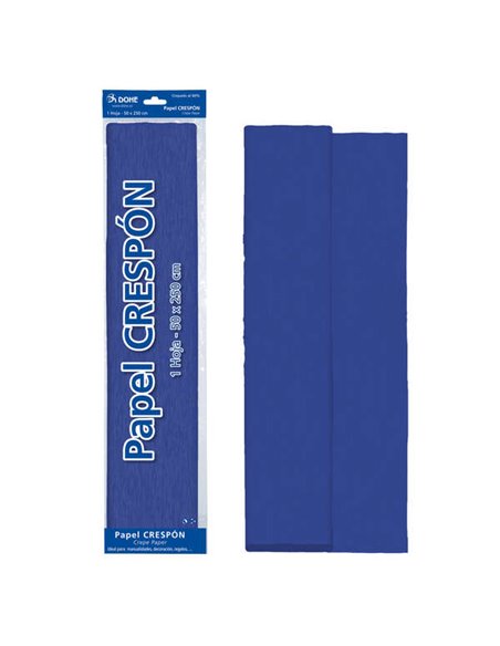 Papier crépon Dohe 30 g - 60 % crêpé - Idéal pour loisirs créatifs et décoration - Feuille 50 x 250 cm