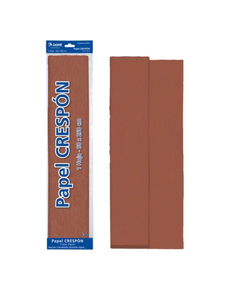 Papier crépon Dohe 30 g - 60 % crêpé - Idéal pour loisirs créatifs et décoration - Feuille 50 x 250 cm