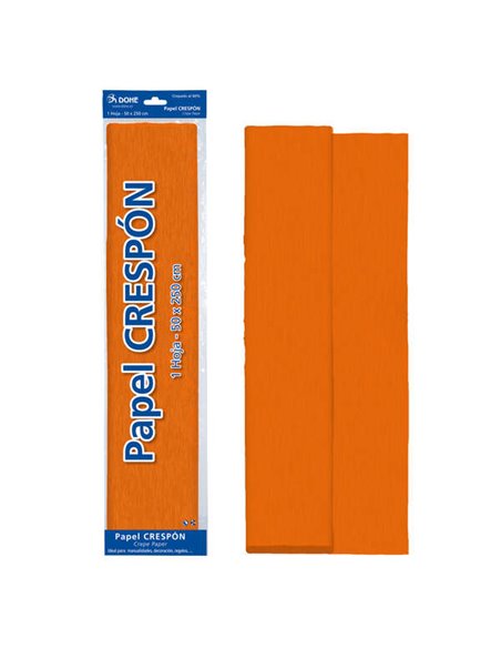 Papier crépon Dohe 30 g - 60 % crêpé - Idéal pour loisirs créatifs et décoration - Feuille 50 x 250 cm