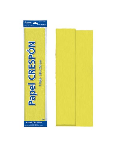 Papier crépon Dohe 30 g - 60 % crêpé - Idéal pour loisirs créatifs et décoration - Feuille 50 x 250 cm