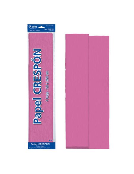 Papier crépon Dohe 30 g - 60 % crêpé - Idéal pour loisirs créatifs et décoration - Feuille 50 x 250 cm