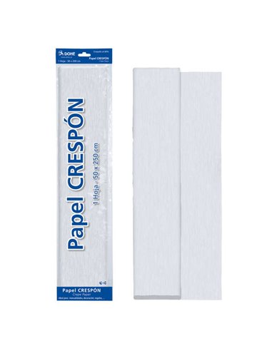 Papier crépon Dohe 30 g - 60 % crêpé - Idéal pour loisirs créatifs et décoration - Feuille 50 x 250 cm