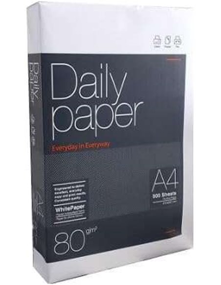 Papier Daily Paper A4 80 g, 210 x 297 mm (500 feuilles), blanc