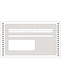 Formulaire de reçu continu Apli 240 mm x 4 pi - 1 500 unités - Impression haute qualité - Papier autocopiant - Séparation facile