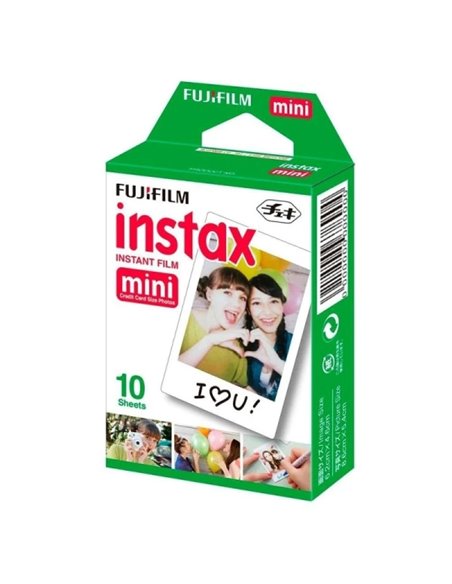 Lot de 10 films photo instantanés Fujifilm Instax mini - Compatible avec tous les appareils photo Instax mini - Format d'impress