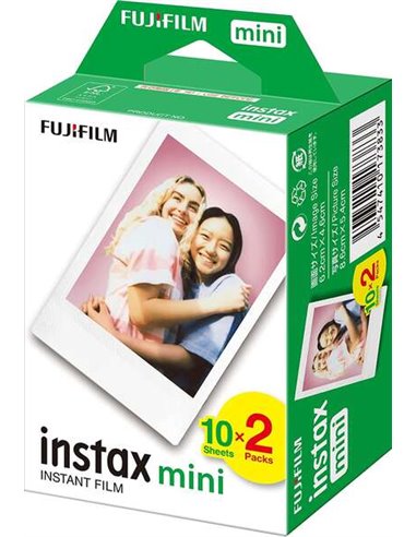 Pack de films photo instantanés Fujifilm Instax mini 2x10 - Compatible avec tous les appareils photo Instax mini - Format d'impr