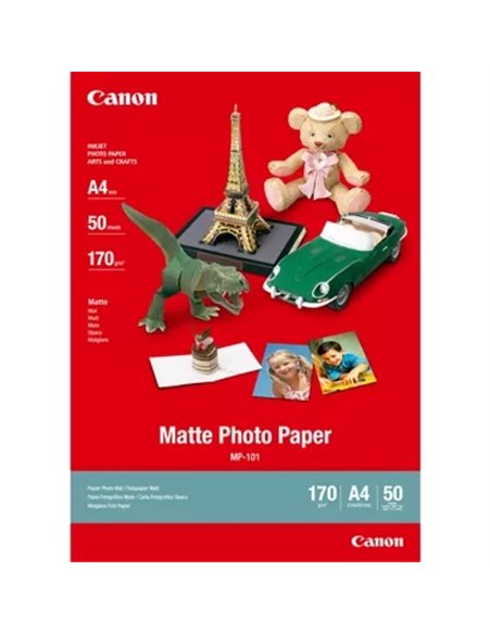 Papier photo Canon MP-101 A4 mat 170 g, 50 feuilles